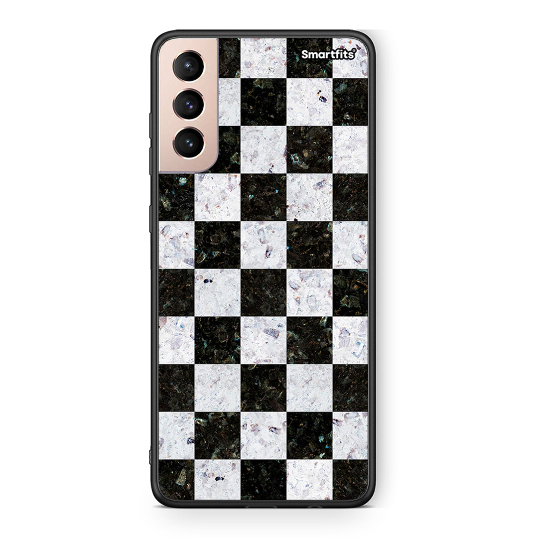 4 - Samsung S21+ Square Geometric Marble case, cover, bumper