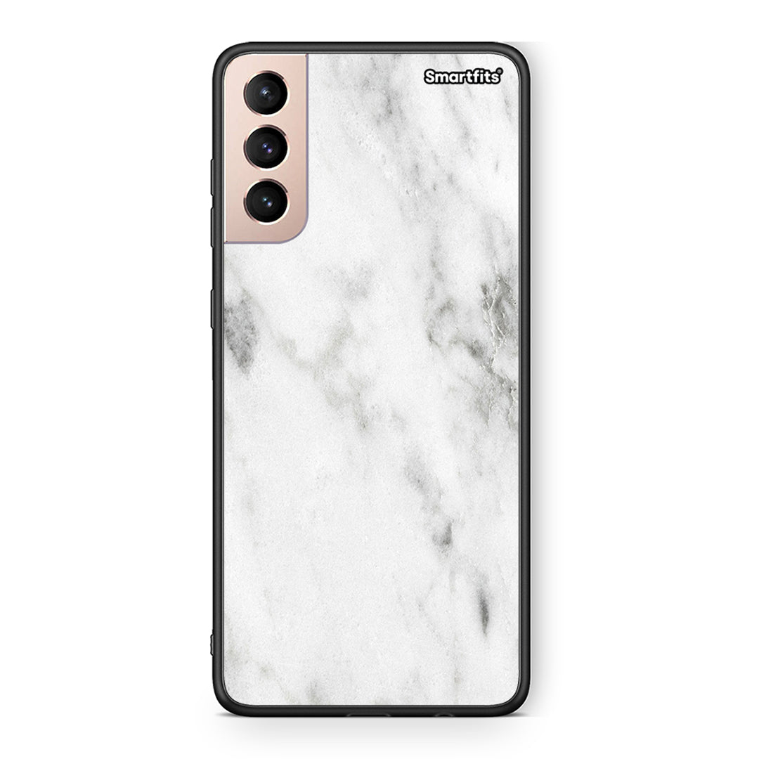 2 - Samsung S21+ White marble case, cover, bumper