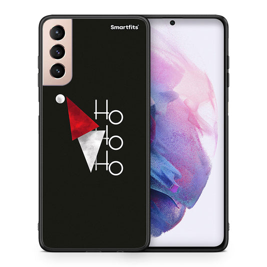 Θήκη Samsung S21+ Minimal Christmas από τη Smartfits με σχέδιο στο πίσω μέρος και μαύρο περίβλημα | Samsung S21+ Minimal Christmas case with colorful back and black bezels