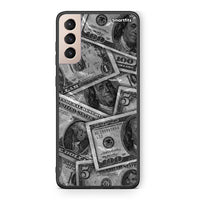 Thumbnail for Samsung S21+ Money Dollars θήκη από τη Smartfits με σχέδιο στο πίσω μέρος και μαύρο περίβλημα | Smartphone case with colorful back and black bezels by Smartfits