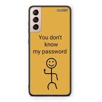 Thumbnail for Samsung S21+ My Password Θήκη από τη Smartfits με σχέδιο στο πίσω μέρος και μαύρο περίβλημα | Smartphone case with colorful back and black bezels by Smartfits