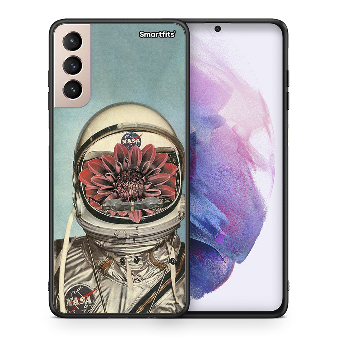 Θήκη Samsung S21+ Nasa Bloom από τη Smartfits με σχέδιο στο πίσω μέρος και μαύρο περίβλημα | Samsung S21+ Nasa Bloom case with colorful back and black bezels