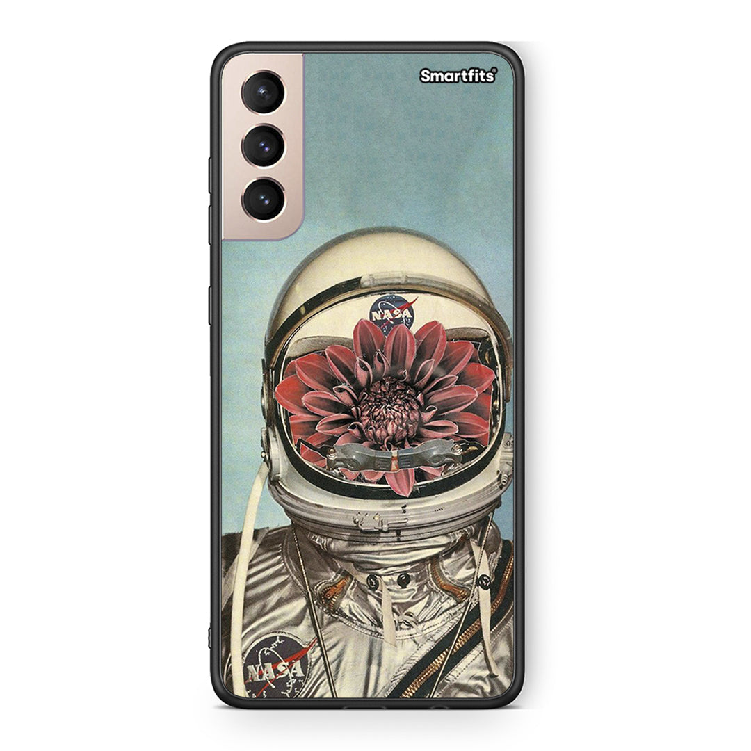 Samsung S21+ Nasa Bloom θήκη από τη Smartfits με σχέδιο στο πίσω μέρος και μαύρο περίβλημα | Smartphone case with colorful back and black bezels by Smartfits