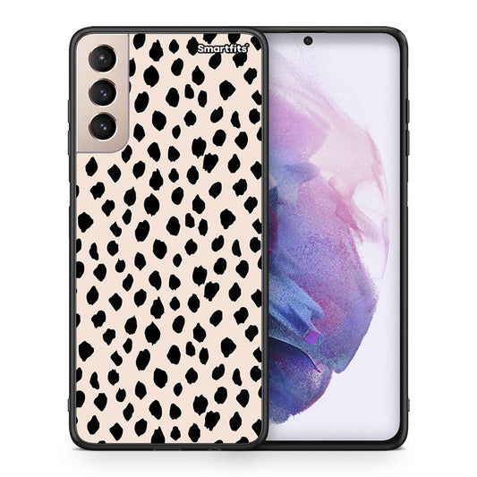 Θήκη Samsung S21+ New Polka Dots από τη Smartfits με σχέδιο στο πίσω μέρος και μαύρο περίβλημα | Samsung S21+ New Polka Dots case with colorful back and black bezels