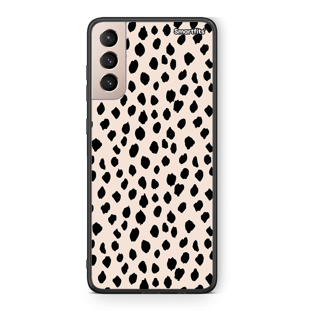 Samsung S21+ New Polka Dots θήκη από τη Smartfits με σχέδιο στο πίσω μέρος και μαύρο περίβλημα | Smartphone case with colorful back and black bezels by Smartfits