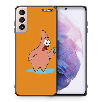 Θήκη Αγίου Βαλεντίνου Samsung S21+ No Money 1 από τη Smartfits με σχέδιο στο πίσω μέρος και μαύρο περίβλημα | Samsung S21+ No Money 1 case with colorful back and black bezels