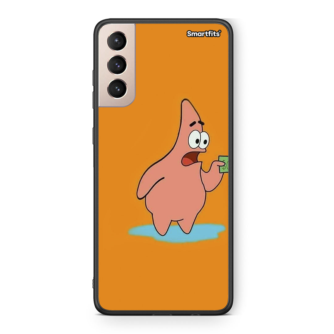 Samsung S21+ No Money 1 Θήκη Αγίου Βαλεντίνου από τη Smartfits με σχέδιο στο πίσω μέρος και μαύρο περίβλημα | Smartphone case with colorful back and black bezels by Smartfits