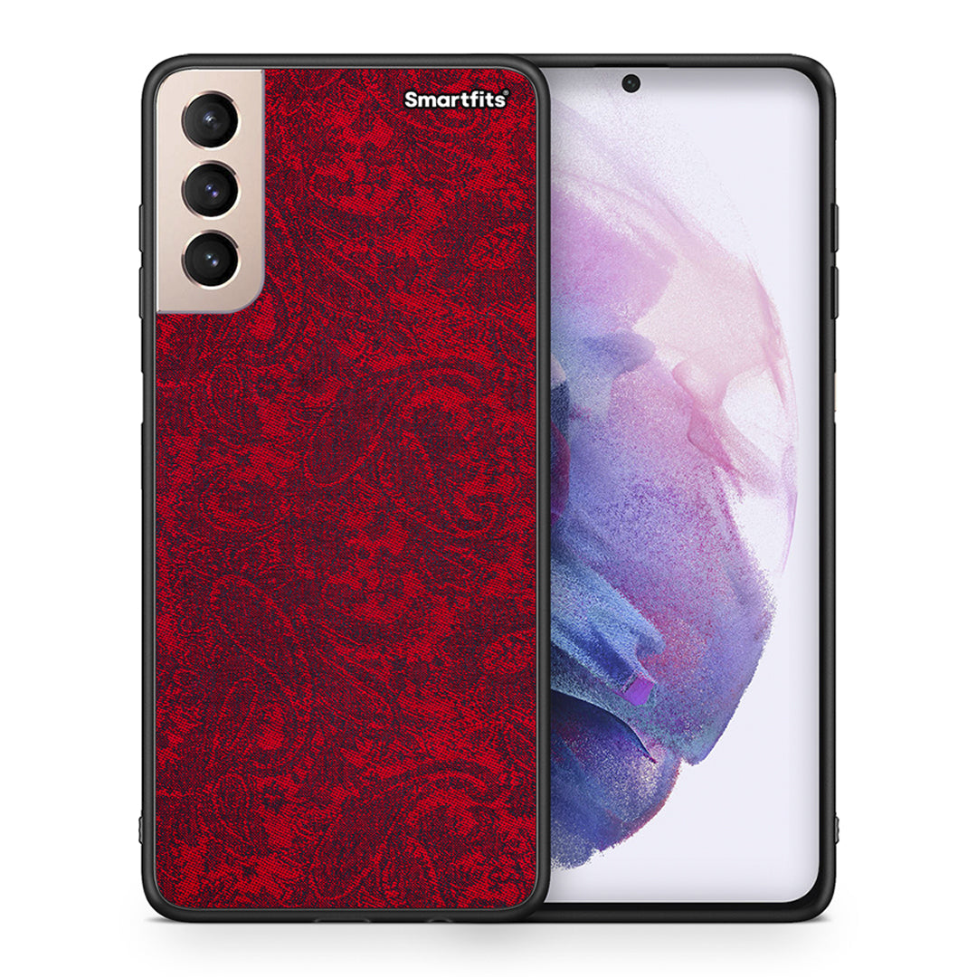 Θήκη Samsung S21+ Paisley Cashmere από τη Smartfits με σχέδιο στο πίσω μέρος και μαύρο περίβλημα | Samsung S21+ Paisley Cashmere case with colorful back and black bezels