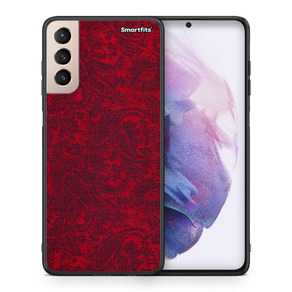 Θήκη Samsung S21+ Paisley Cashmere από τη Smartfits με σχέδιο στο πίσω μέρος και μαύρο περίβλημα | Samsung S21+ Paisley Cashmere case with colorful back and black bezels