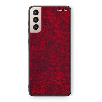 Samsung S21+ Paisley Cashmere θήκη από τη Smartfits με σχέδιο στο πίσω μέρος και μαύρο περίβλημα | Smartphone case with colorful back and black bezels by Smartfits