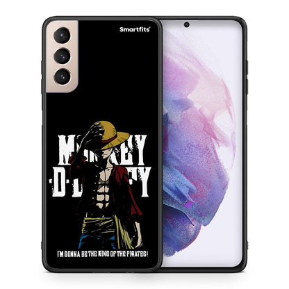 Θήκη Samsung S21+ Pirate King από τη Smartfits με σχέδιο στο πίσω μέρος και μαύρο περίβλημα | Samsung S21+ Pirate King case with colorful back and black bezels