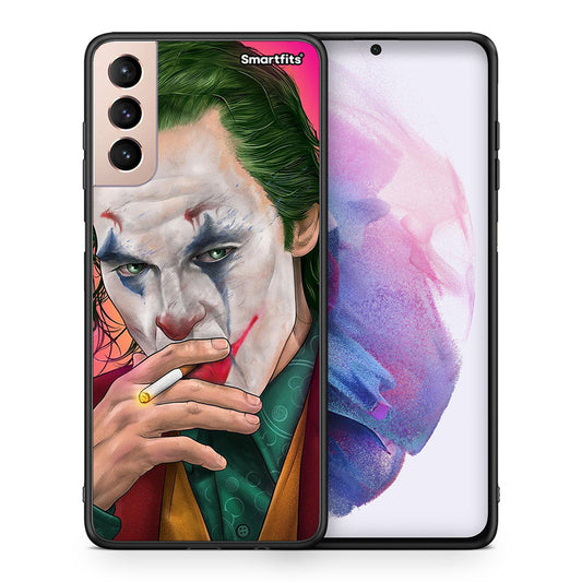 Θήκη Samsung S21+ JokesOnU PopArt από τη Smartfits με σχέδιο στο πίσω μέρος και μαύρο περίβλημα | Samsung S21+ JokesOnU PopArt case with colorful back and black bezels