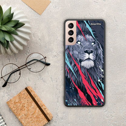 PopArt Lion Designer - Samsung Galaxy S21+ θήκη