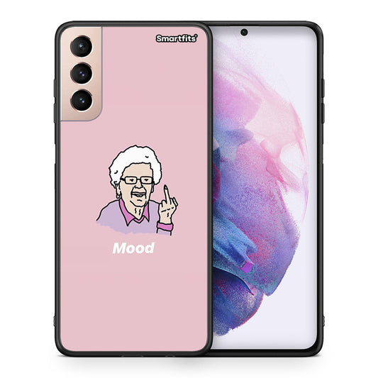 Θήκη Samsung S21+ Mood PopArt από τη Smartfits με σχέδιο στο πίσω μέρος και μαύρο περίβλημα | Samsung S21+ Mood PopArt case with colorful back and black bezels