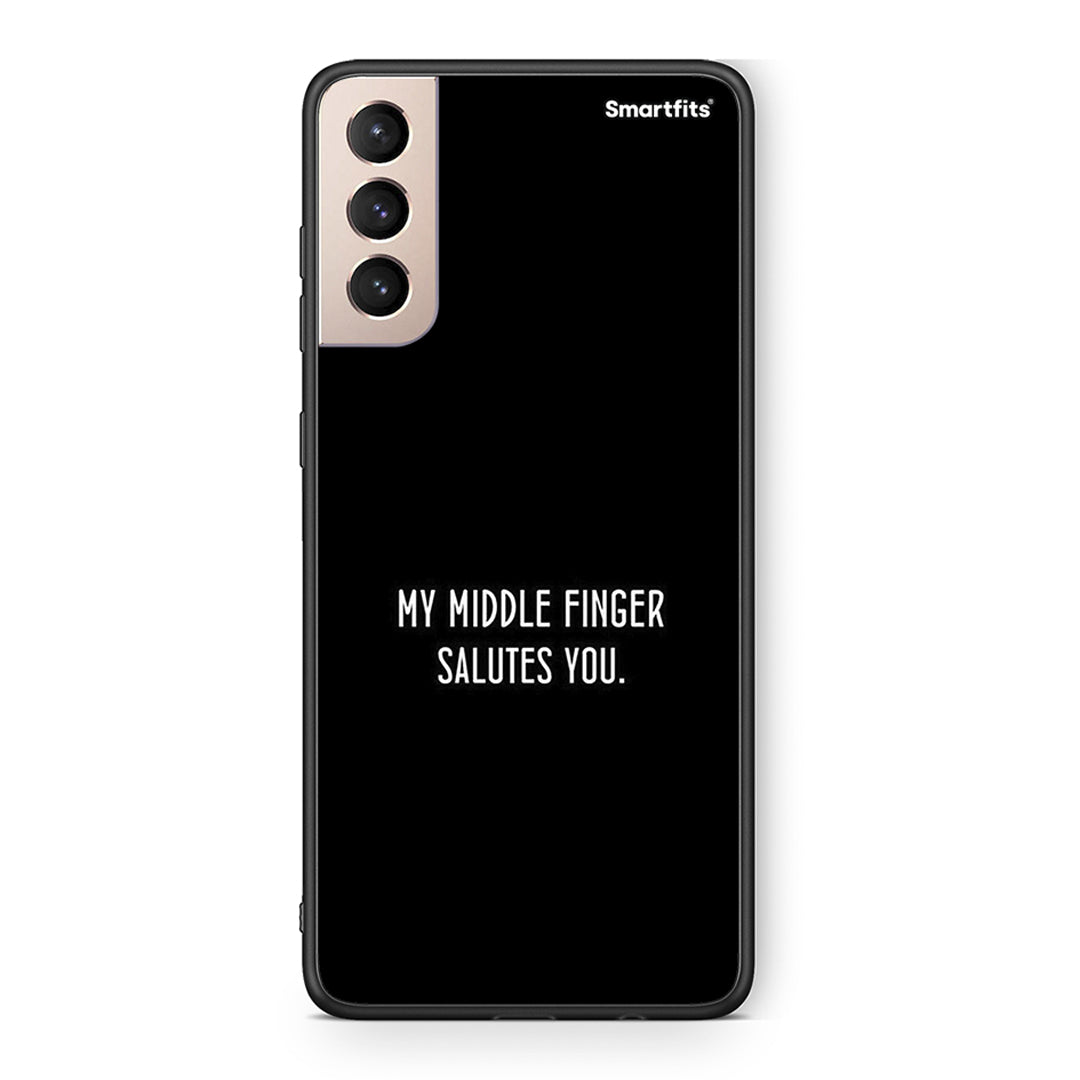 Samsung S21+ Salute θήκη από τη Smartfits με σχέδιο στο πίσω μέρος και μαύρο περίβλημα | Smartphone case with colorful back and black bezels by Smartfits