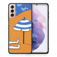 Thumbnail for Θήκη Samsung S21+ Summering από τη Smartfits με σχέδιο στο πίσω μέρος και μαύρο περίβλημα | Samsung S21+ Summering case with colorful back and black bezels