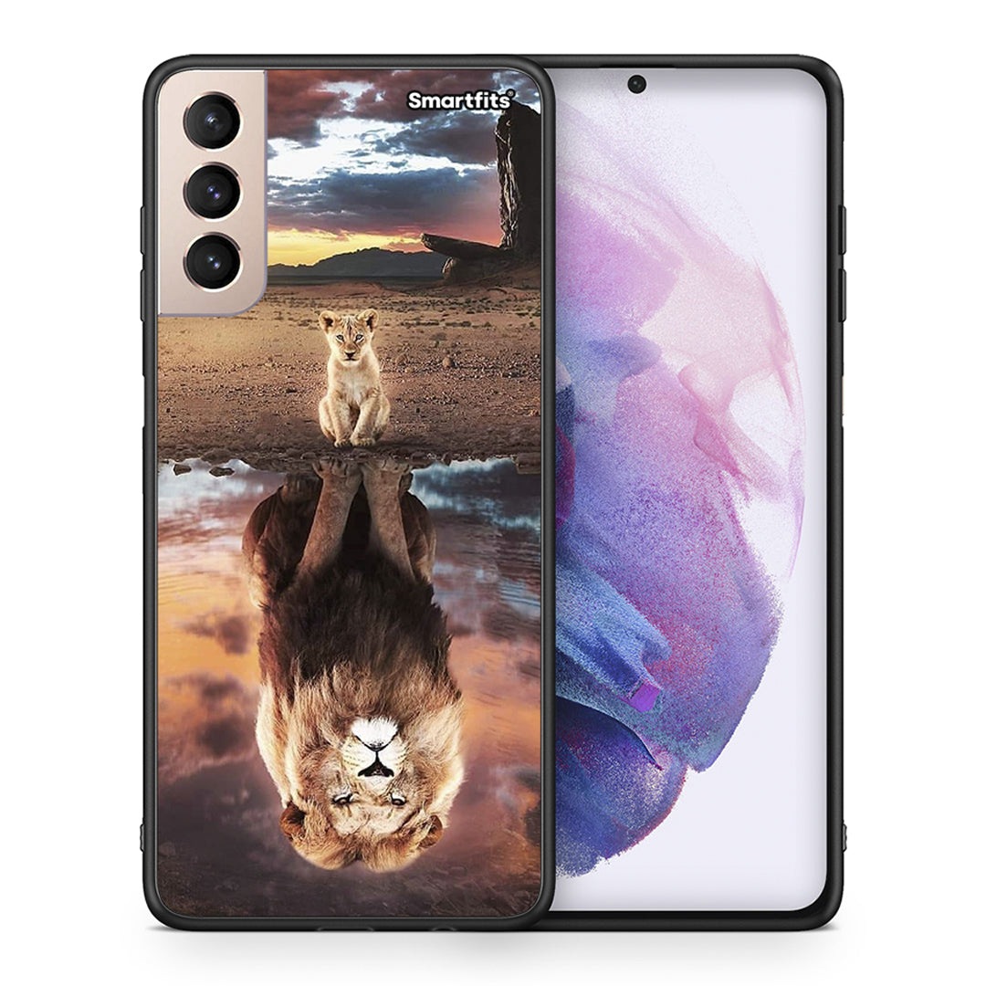 Θήκη Αγίου Βαλεντίνου Samsung S21+ Sunset Dreams από τη Smartfits με σχέδιο στο πίσω μέρος και μαύρο περίβλημα | Samsung S21+ Sunset Dreams case with colorful back and black bezels