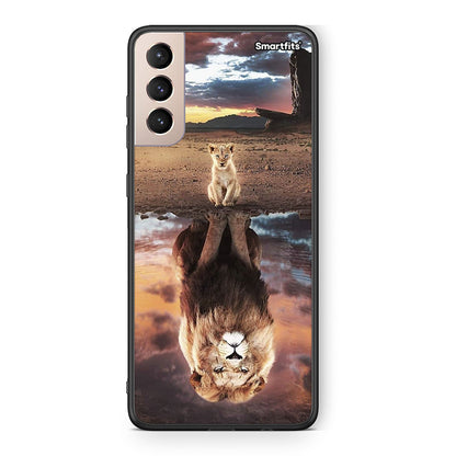 Samsung S21+ Sunset Dreams Θήκη Αγίου Βαλεντίνου από τη Smartfits με σχέδιο στο πίσω μέρος και μαύρο περίβλημα | Smartphone case with colorful back and black bezels by Smartfits