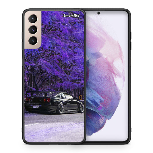 Θήκη Αγίου Βαλεντίνου Samsung S21+ Super Car από τη Smartfits με σχέδιο στο πίσω μέρος και μαύρο περίβλημα | Samsung S21+ Super Car case with colorful back and black bezels