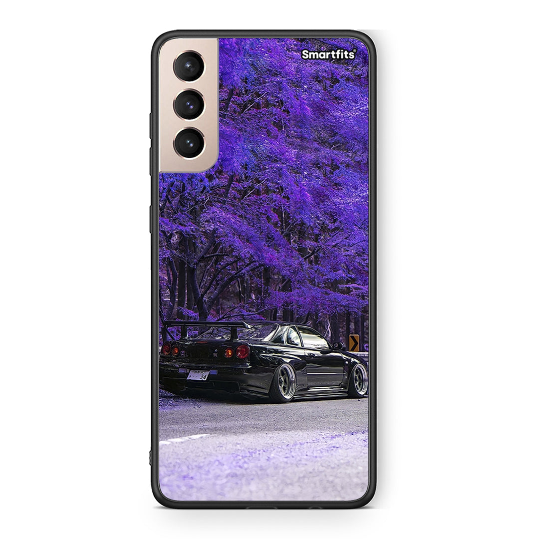 Samsung S21+ Super Car Θήκη Αγίου Βαλεντίνου από τη Smartfits με σχέδιο στο πίσω μέρος και μαύρο περίβλημα | Smartphone case with colorful back and black bezels by Smartfits