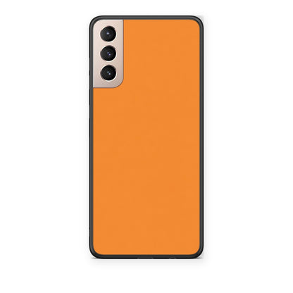 Θήκη Samsung Galaxy S21+ Tangerine Orange από τη Smartfits με σχέδιο στο πίσω μέρος και μαύρο περίβλημα | Samsung Galaxy S21+ Tangerine Orange case with colorful back and black bezels