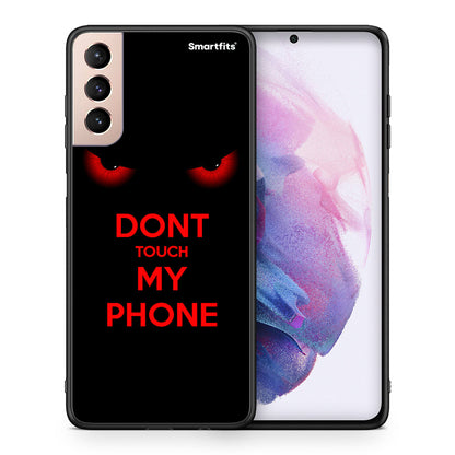 Θήκη Samsung S21+ Touch My Phone από τη Smartfits με σχέδιο στο πίσω μέρος και μαύρο περίβλημα | Samsung S21+ Touch My Phone case with colorful back and black bezels