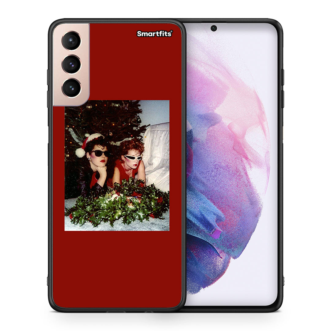 Θήκη Samsung S21+ Waiting For Xmas από τη Smartfits με σχέδιο στο πίσω μέρος και μαύρο περίβλημα | Samsung S21+ Waiting For Xmas case with colorful back and black bezels