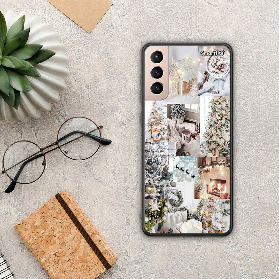 White Christmas - Samsung Galaxy S21+ θήκη