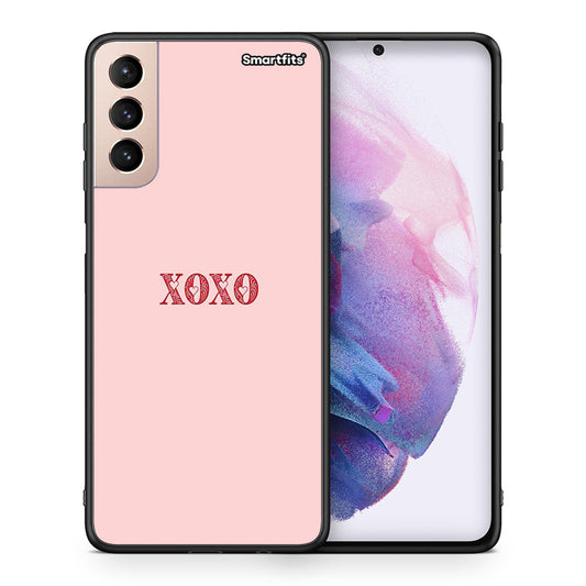 Θήκη Samsung S21+ XOXO Love από τη Smartfits με σχέδιο στο πίσω μέρος και μαύρο περίβλημα | Samsung S21+ XOXO Love case with colorful back and black bezels
