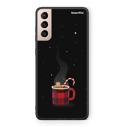 Samsung S21+ Xmas Bathing θήκη από τη Smartfits με σχέδιο στο πίσω μέρος και μαύρο περίβλημα | Smartphone case with colorful back and black bezels by Smartfits