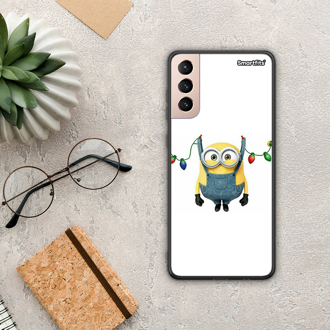 Xmas Minion Lights - Samsung Galaxy S21+ θήκη