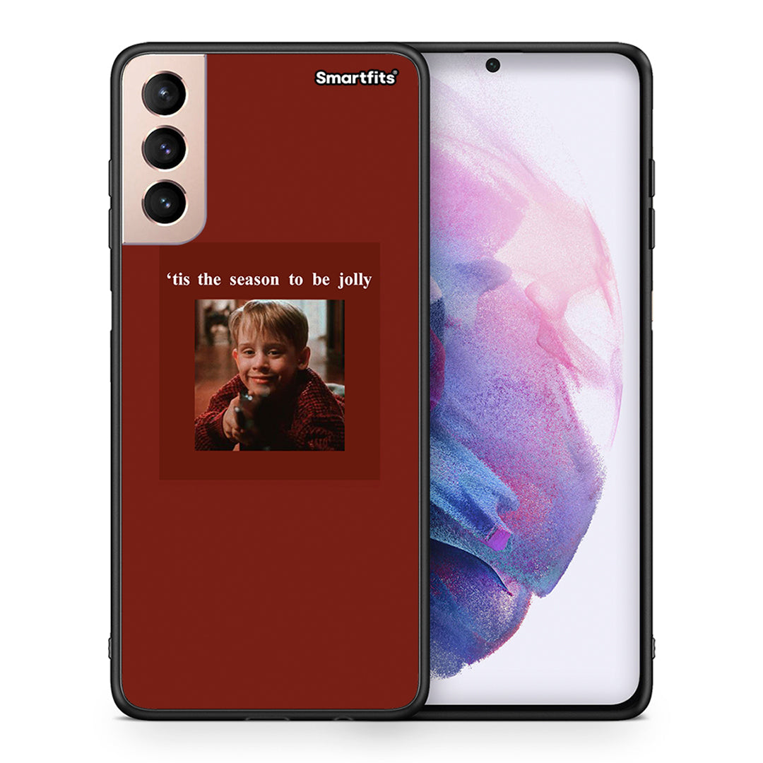 Θήκη Samsung S21+ Xmas Ultimate Spirit από τη Smartfits με σχέδιο στο πίσω μέρος και μαύρο περίβλημα | Samsung S21+ Xmas Ultimate Spirit case with colorful back and black bezels