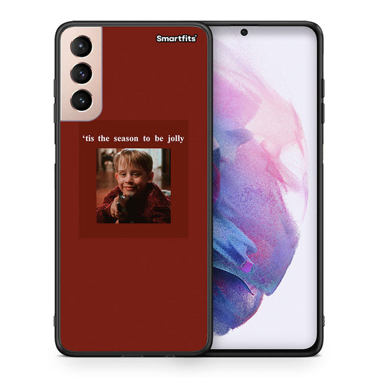 Θήκη Samsung S21+ Xmas Ultimate Spirit από τη Smartfits με σχέδιο στο πίσω μέρος και μαύρο περίβλημα | Samsung S21+ Xmas Ultimate Spirit case with colorful back and black bezels