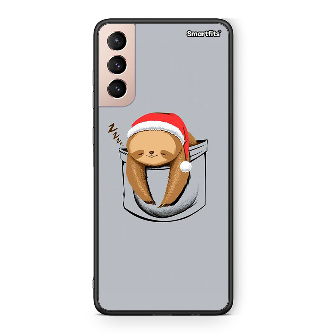Samsung S21+ Xmas Zzzz θήκη από τη Smartfits με σχέδιο στο πίσω μέρος και μαύρο περίβλημα | Smartphone case with colorful back and black bezels by Smartfits