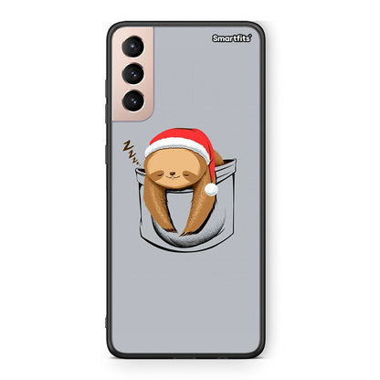 Samsung S21+ Xmas Zzzz θήκη από τη Smartfits με σχέδιο στο πίσω μέρος και μαύρο περίβλημα | Smartphone case with colorful back and black bezels by Smartfits