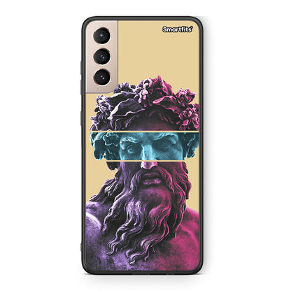 Samsung S21+ Zeus Art Θήκη Αγίου Βαλεντίνου από τη Smartfits με σχέδιο στο πίσω μέρος και μαύρο περίβλημα | Smartphone case with colorful back and black bezels by Smartfits