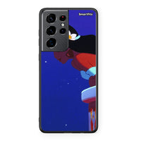 Thumbnail for Samsung S21 Ultra Alladin And Jasmine Love 2 θήκη από τη Smartfits με σχέδιο στο πίσω μέρος και μαύρο περίβλημα | Smartphone case with colorful back and black bezels by Smartfits