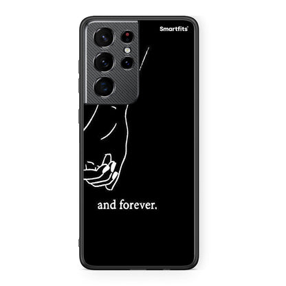 Samsung S21 Ultra Always & Forever 2 Θήκη Αγίου Βαλεντίνου από τη Smartfits με σχέδιο στο πίσω μέρος και μαύρο περίβλημα | Smartphone case with colorful back and black bezels by Smartfits