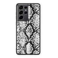 Thumbnail for 24 - Samsung S21 Ultra White Snake Animal case, cover, bumper