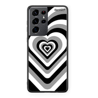 Thumbnail for Samsung S21 Ultra Black Hearts θήκη από τη Smartfits με σχέδιο στο πίσω μέρος και μαύρο περίβλημα | Smartphone case with colorful back and black bezels by Smartfits