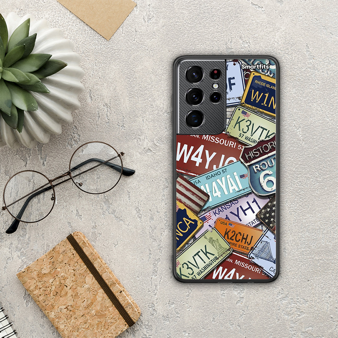 Car Plates - Samsung Galaxy S21 Ultra θήκη