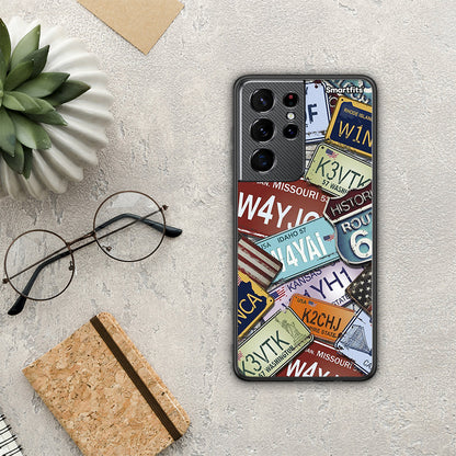 Car Plates - Samsung Galaxy S21 Ultra θήκη