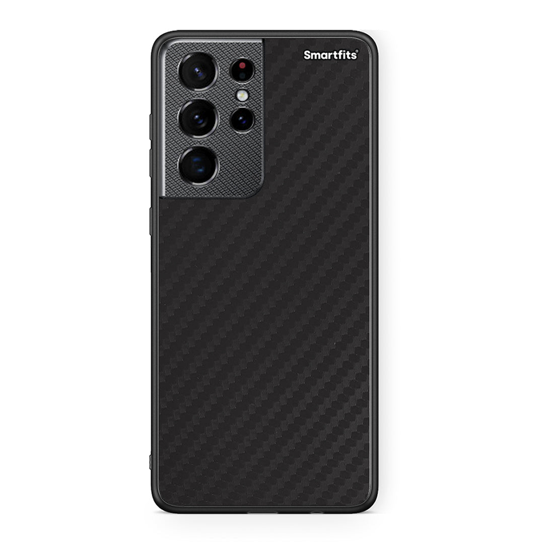 Samsung S21 Ultra Carbon Black θήκη από τη Smartfits με σχέδιο στο πίσω μέρος και μαύρο περίβλημα | Smartphone case with colorful back and black bezels by Smartfits