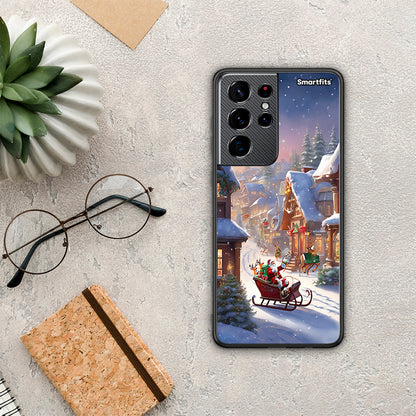 Christmas Snow - Samsung Galaxy S21 Ultra θήκη