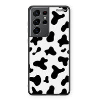 Thumbnail for Samsung S21 Ultra Cow Print θήκη από τη Smartfits με σχέδιο στο πίσω μέρος και μαύρο περίβλημα | Smartphone case with colorful back and black bezels by Smartfits