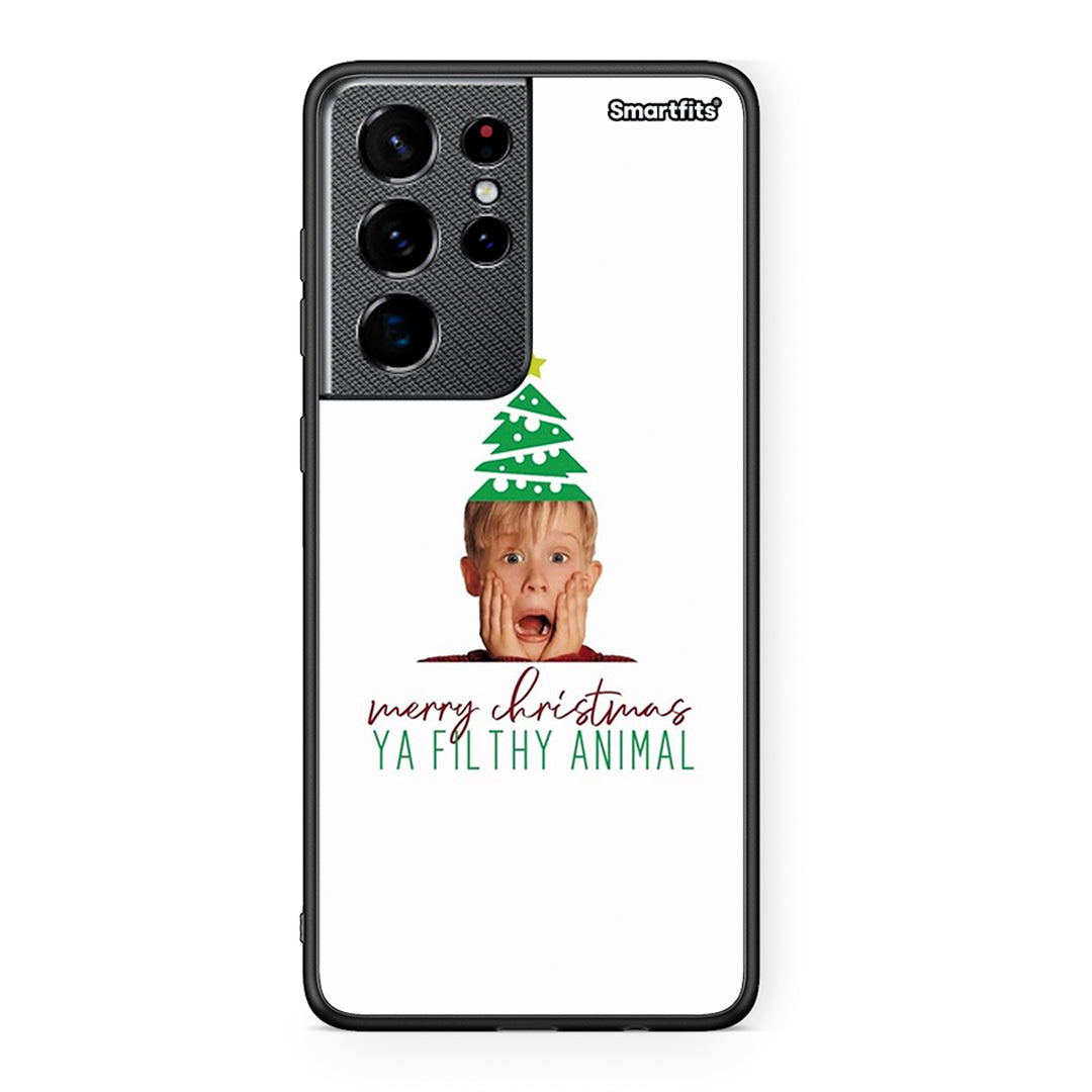 Samsung S21 Ultra Filthy Animal θήκη από τη Smartfits με σχέδιο στο πίσω μέρος και μαύρο περίβλημα | Smartphone case with colorful back and black bezels by Smartfits