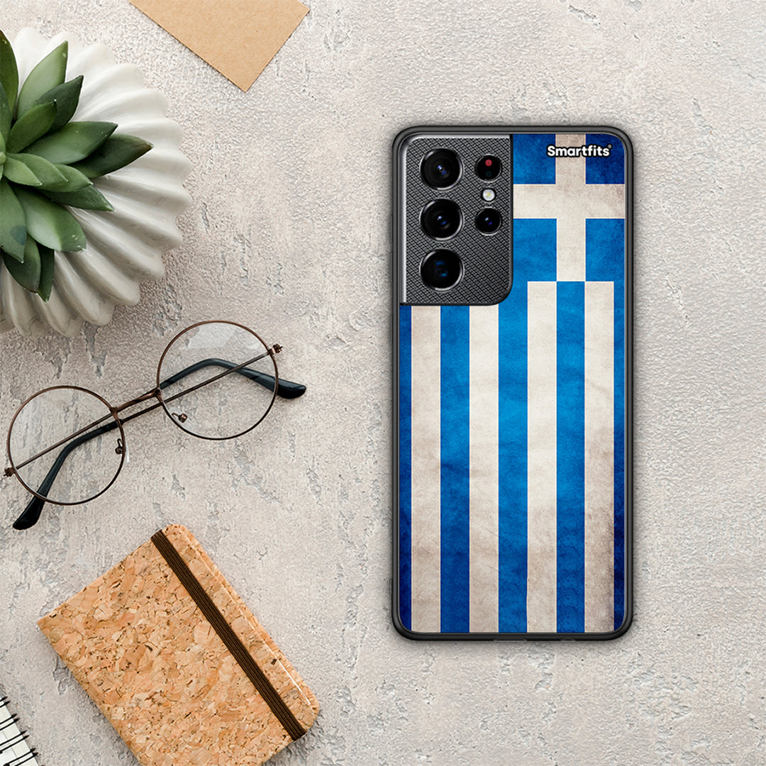 Flag Greek - Samsung Galaxy S21 Ultra θήκη