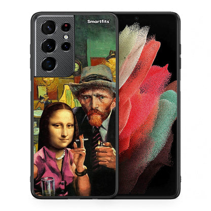 Θήκη Samsung S21 Ultra Funny Art από τη Smartfits με σχέδιο στο πίσω μέρος και μαύρο περίβλημα | Samsung S21 Ultra Funny Art case with colorful back and black bezels