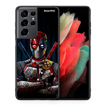 Θήκη Samsung S21 Ultra Funny Guy από τη Smartfits με σχέδιο στο πίσω μέρος και μαύρο περίβλημα | Samsung S21 Ultra Funny Guy case with colorful back and black bezels