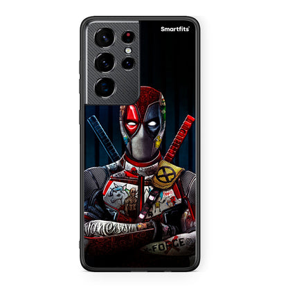 Samsung S21 Ultra Funny Guy θήκη από τη Smartfits με σχέδιο στο πίσω μέρος και μαύρο περίβλημα | Smartphone case with colorful back and black bezels by Smartfits